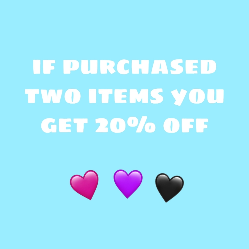 20% off if bought two items